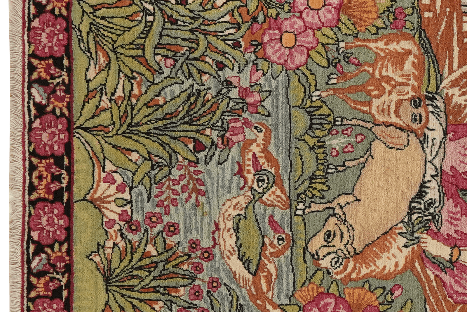 Ravar — Hand-knotted, 62x80 cm, Green, 100% Virgin Wool | View 3