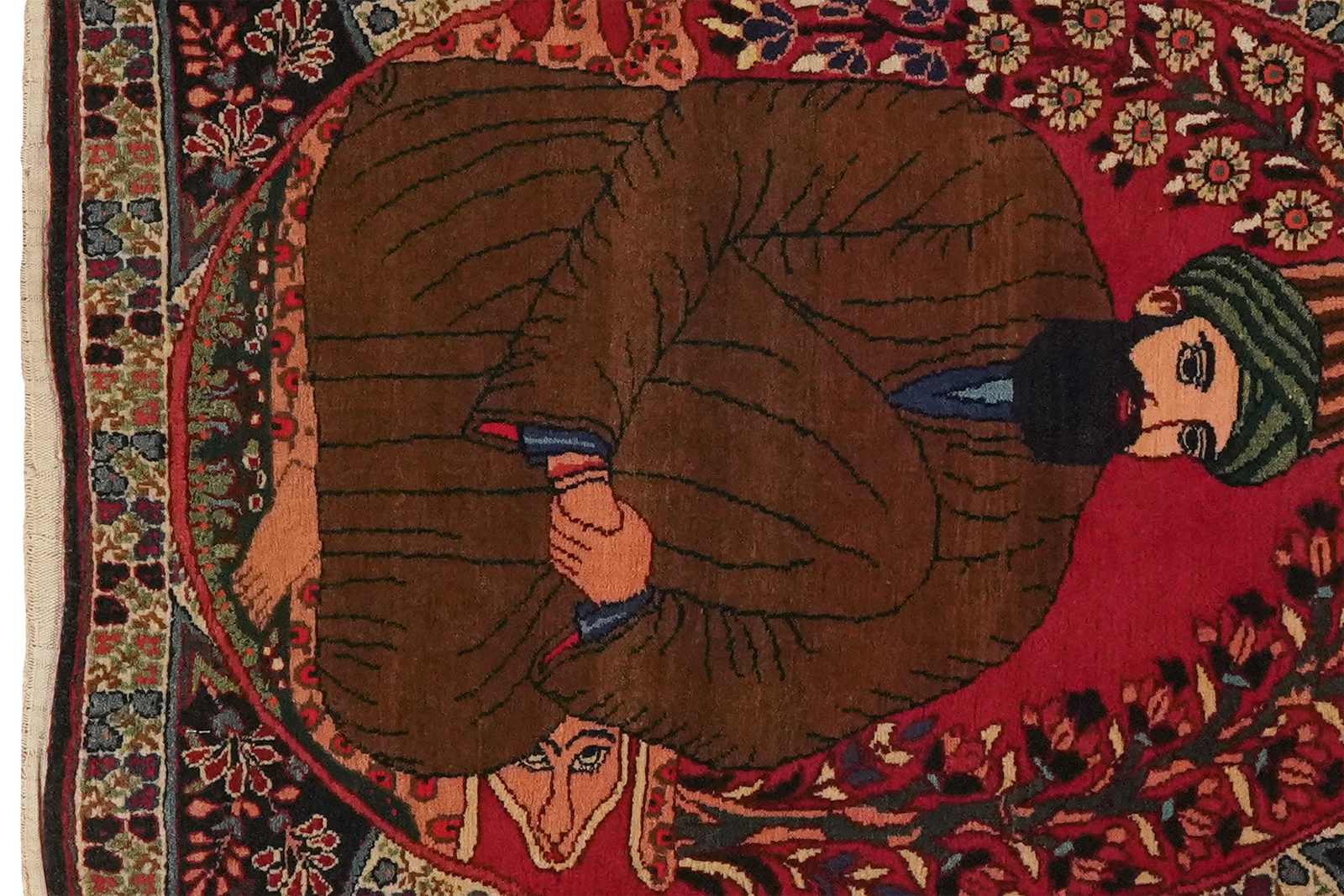 Bidjar — Handgefertigt, 76x55 cm, Beige, 100% Virgin Wool | View 4