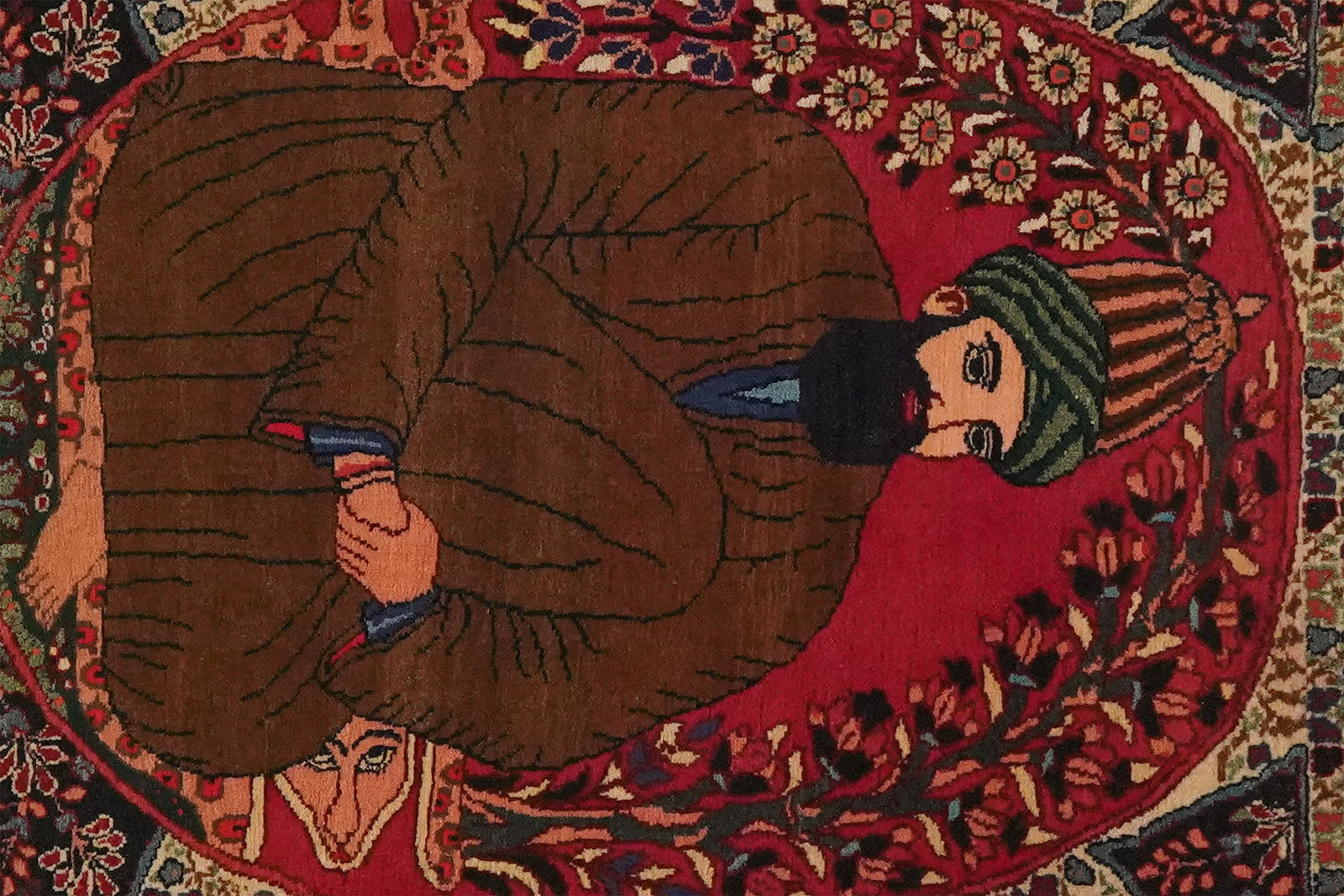 Bidjar — Handgefertigt, 76x55 cm, Beige, 100% Virgin Wool | View 5