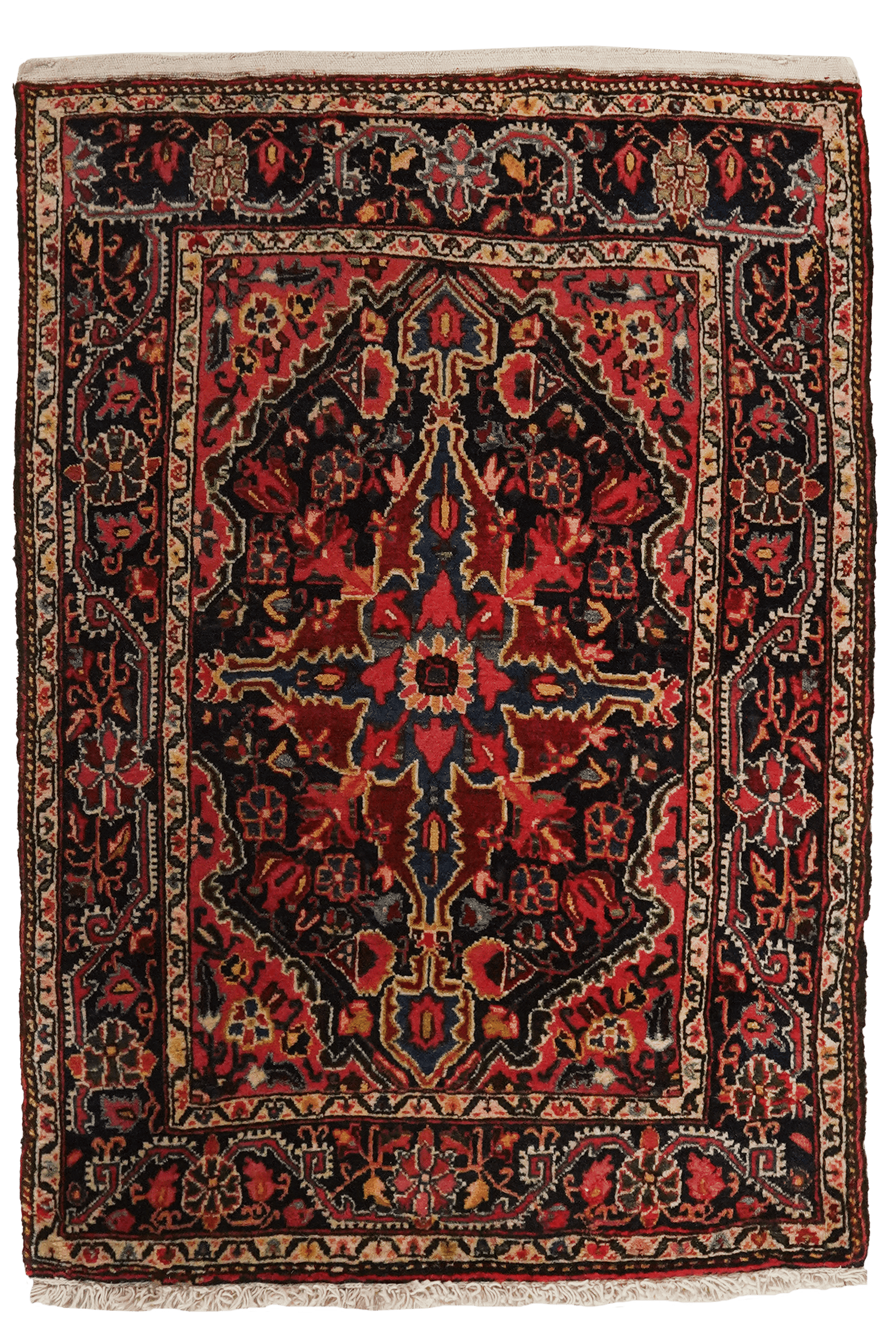 Djozan — Hand-knotted, 56x83 cm, Blue, 100% Virgin Wool | Main view