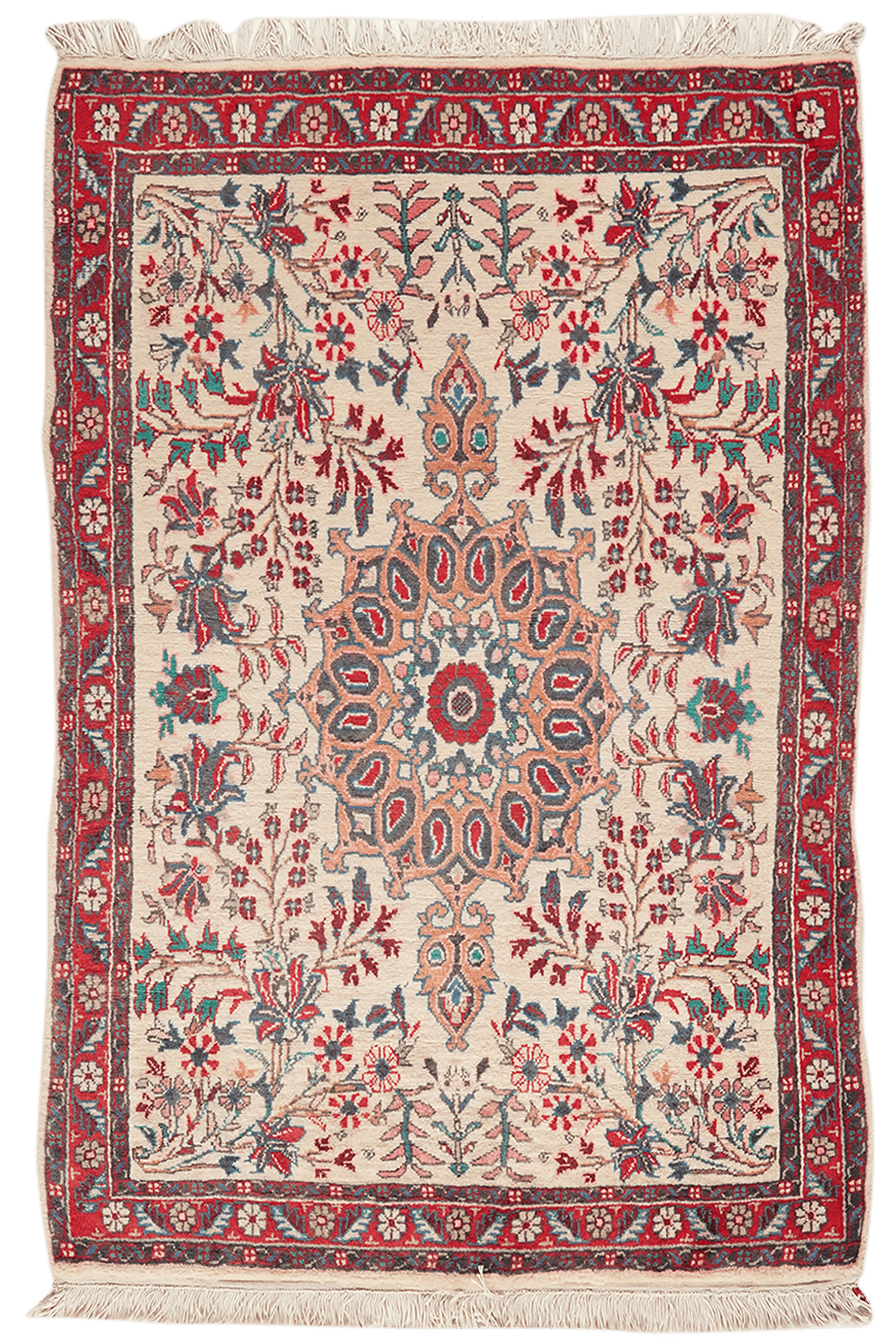 Bidjar — Hand-knotted, 85x129 cm, Beige, 100% Virgin Wool | Main view