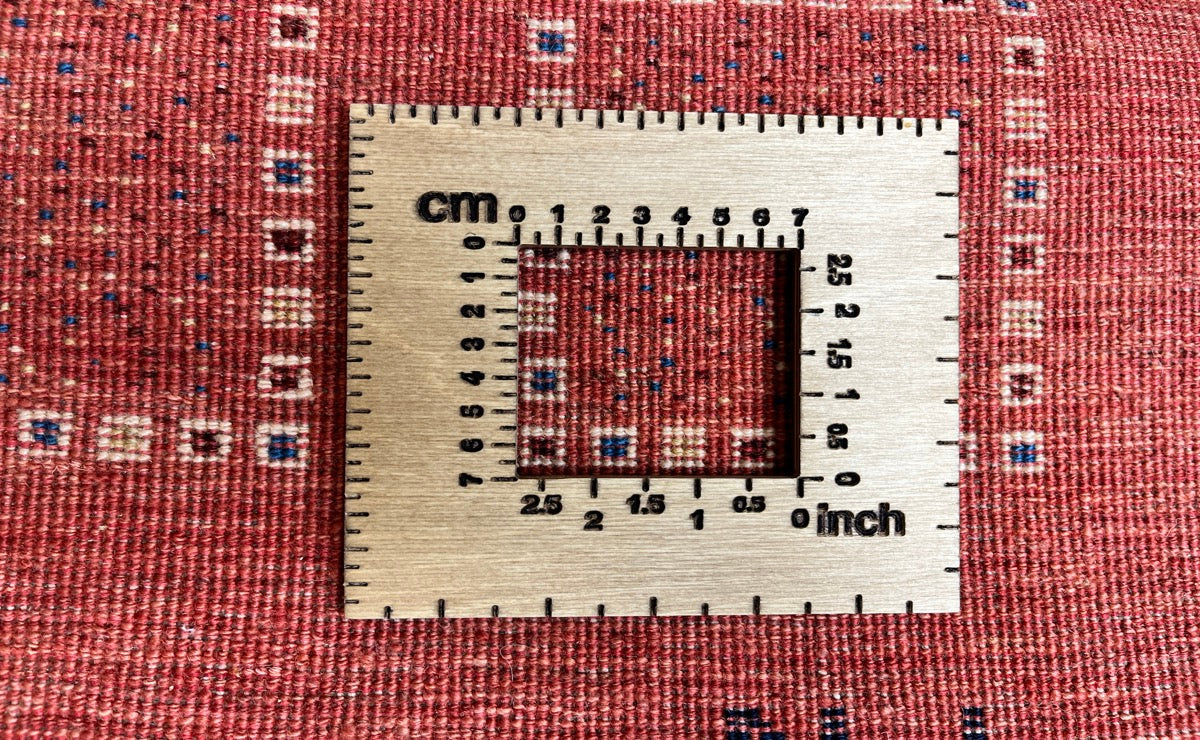 Rizbaf — Hand-knotted, 118x196 cm, Red, 100% Virgin Wool | View 11