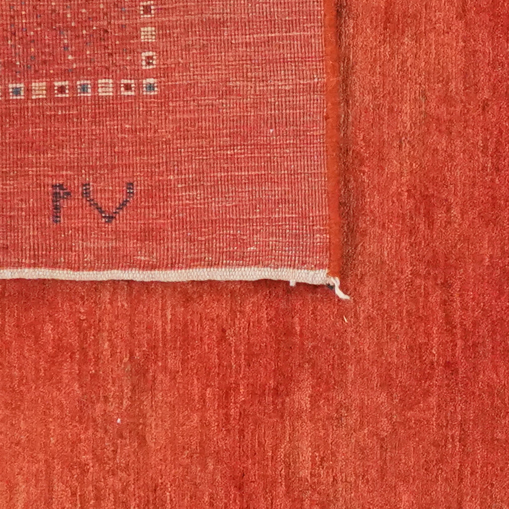 Rizbaf — Hand-knotted, 118x196 cm, Red, 100% Virgin Wool | View 6