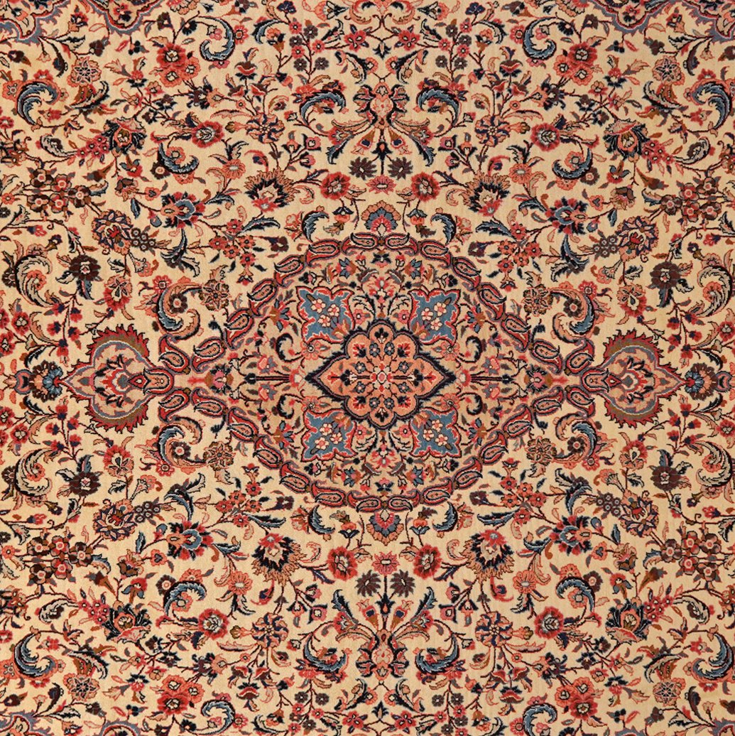 Sarough — Hand-knotted, 298x406 cm, Beige, 100% Virgin Wool | View 4