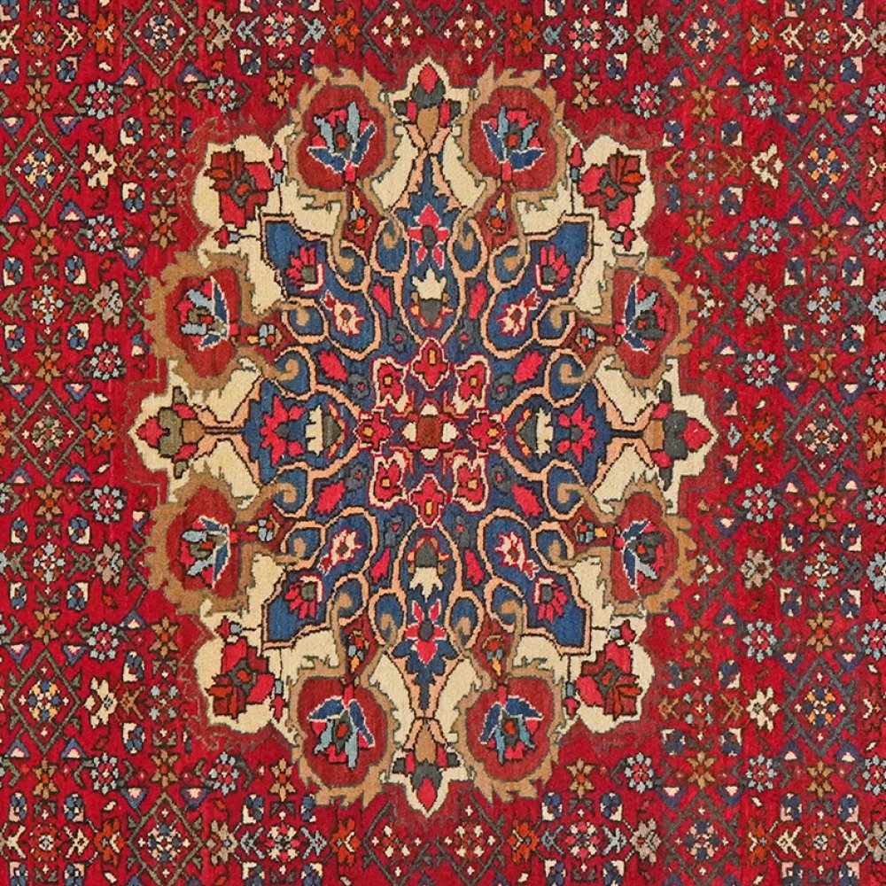 Zandjan — Hand-knotted, 145x224 cm, Red, 100% Virgin Wool | View 4