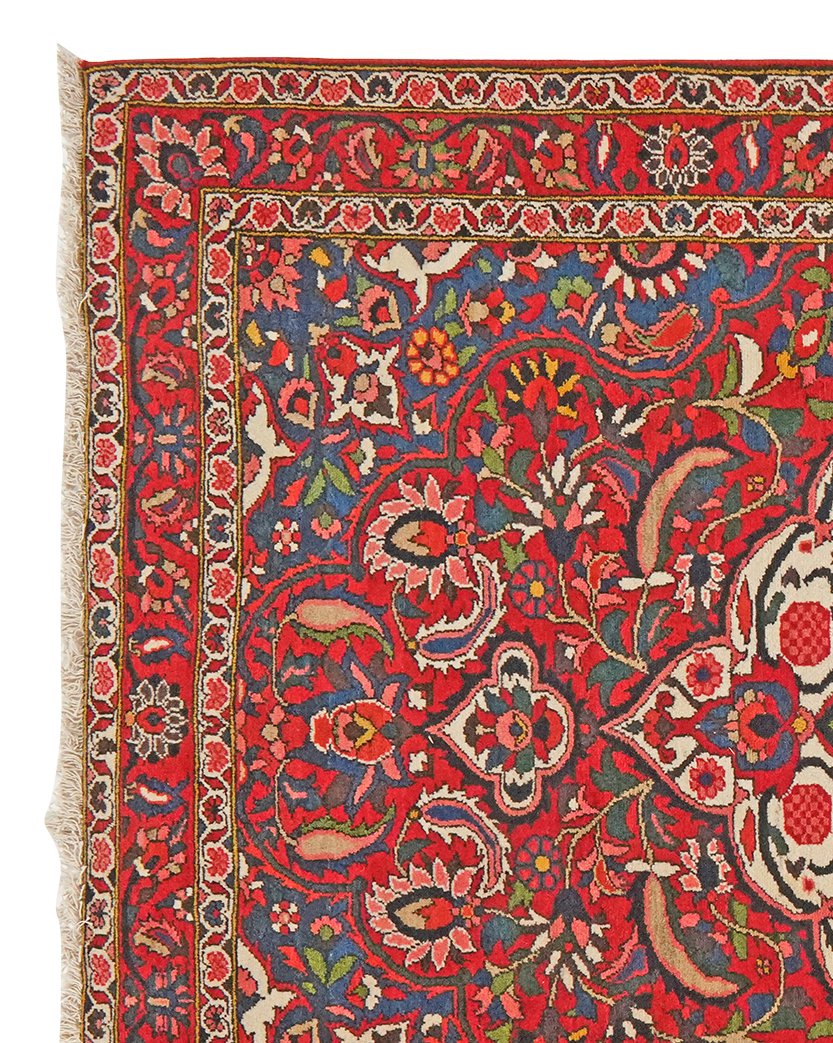 Bakhtiar — Hand-knotted, 150x209 cm, Red, 100% Virgin Wool | View 3