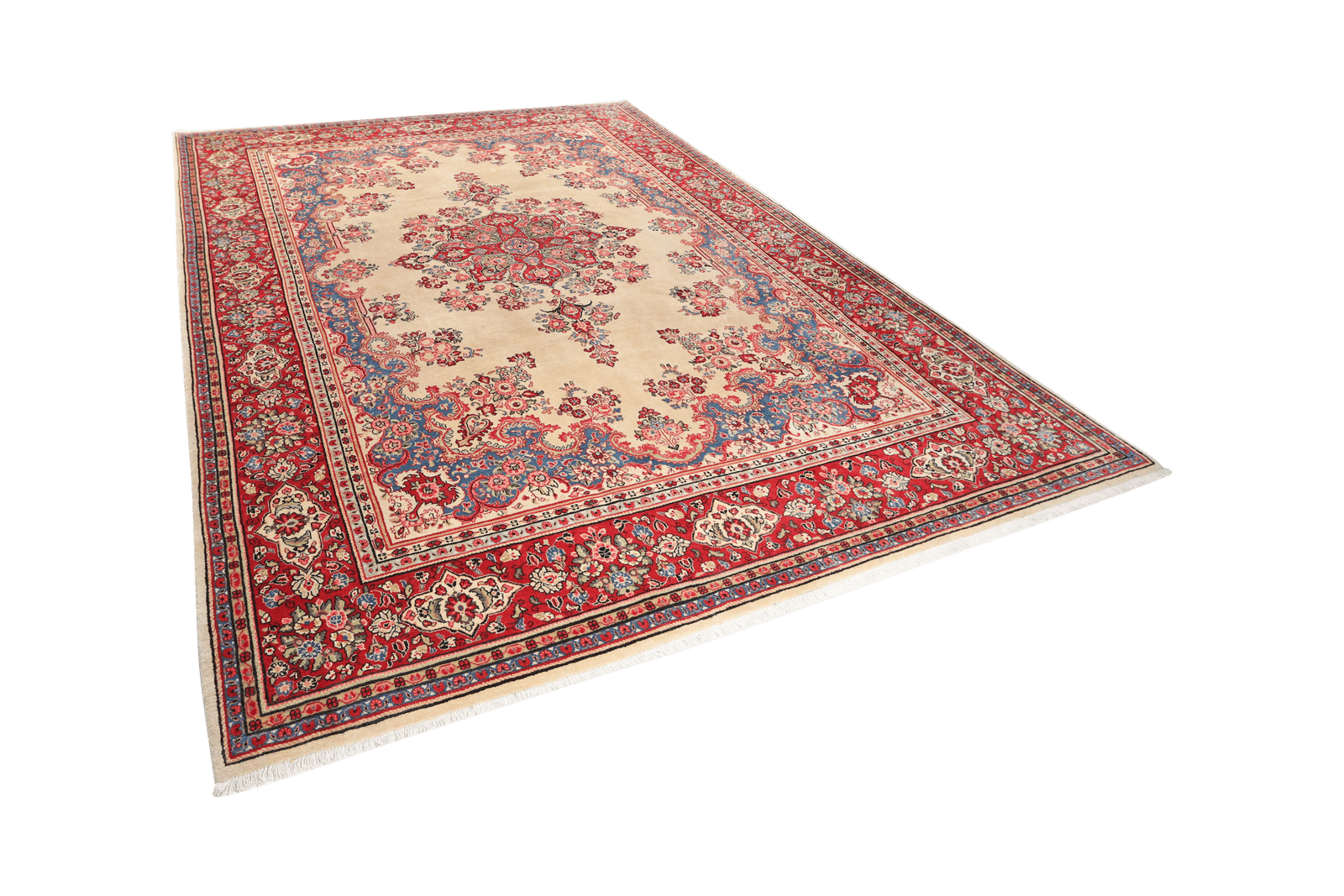 Sarough — Hand-knotted, 257x353 cm, Beige, 100% Virgin Wool | View 5