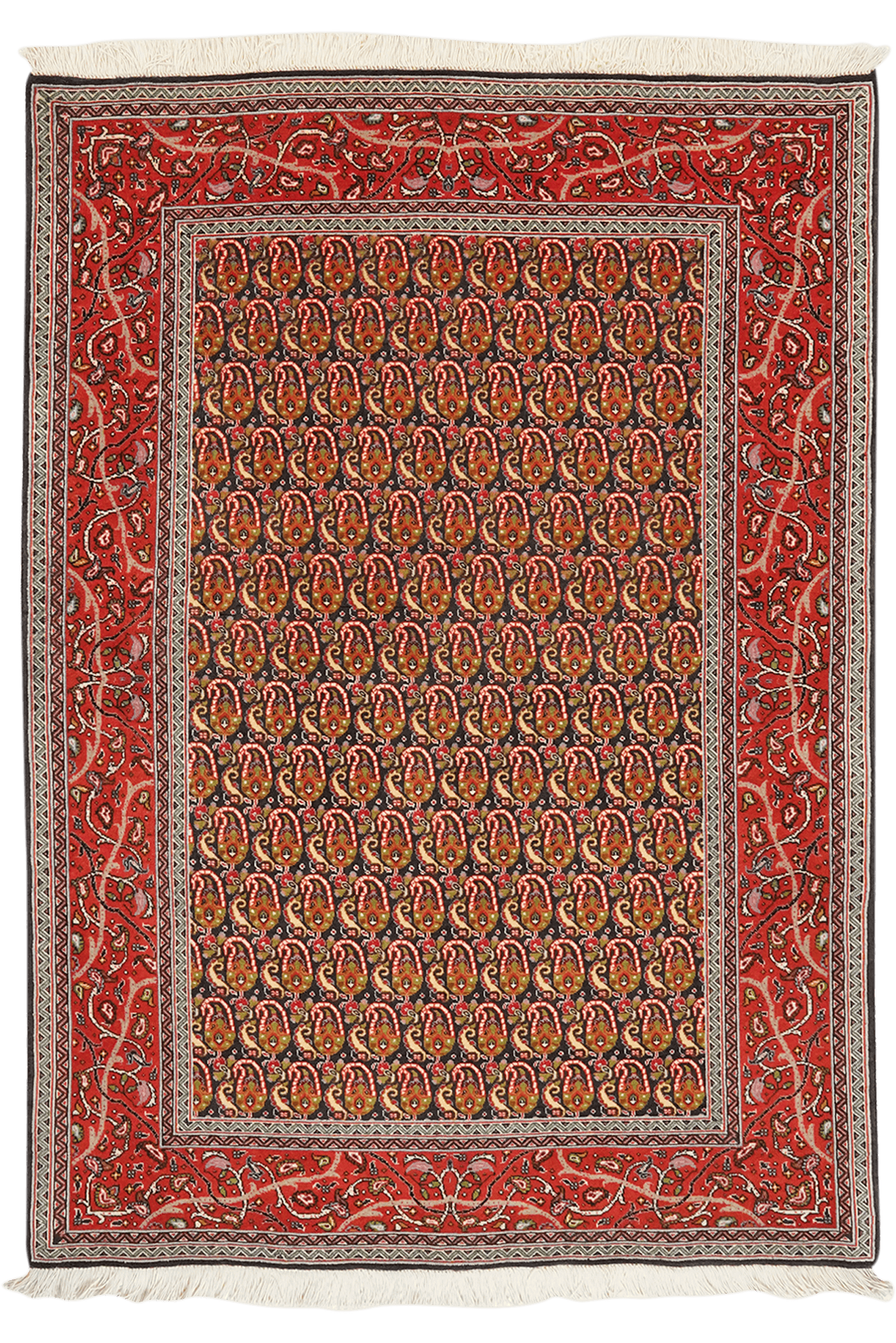 Tabriz 50 Raj — Hand-knotted, 103x147 cm, Blue, 100% Virgin Wool | Main view
