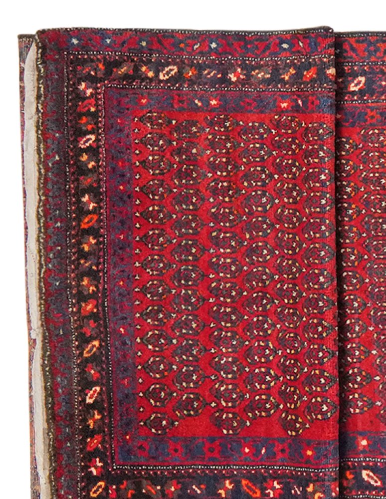 Malayer — Hand-knotted, 115x515 cm, Red, 100% Virgin Wool | View 3