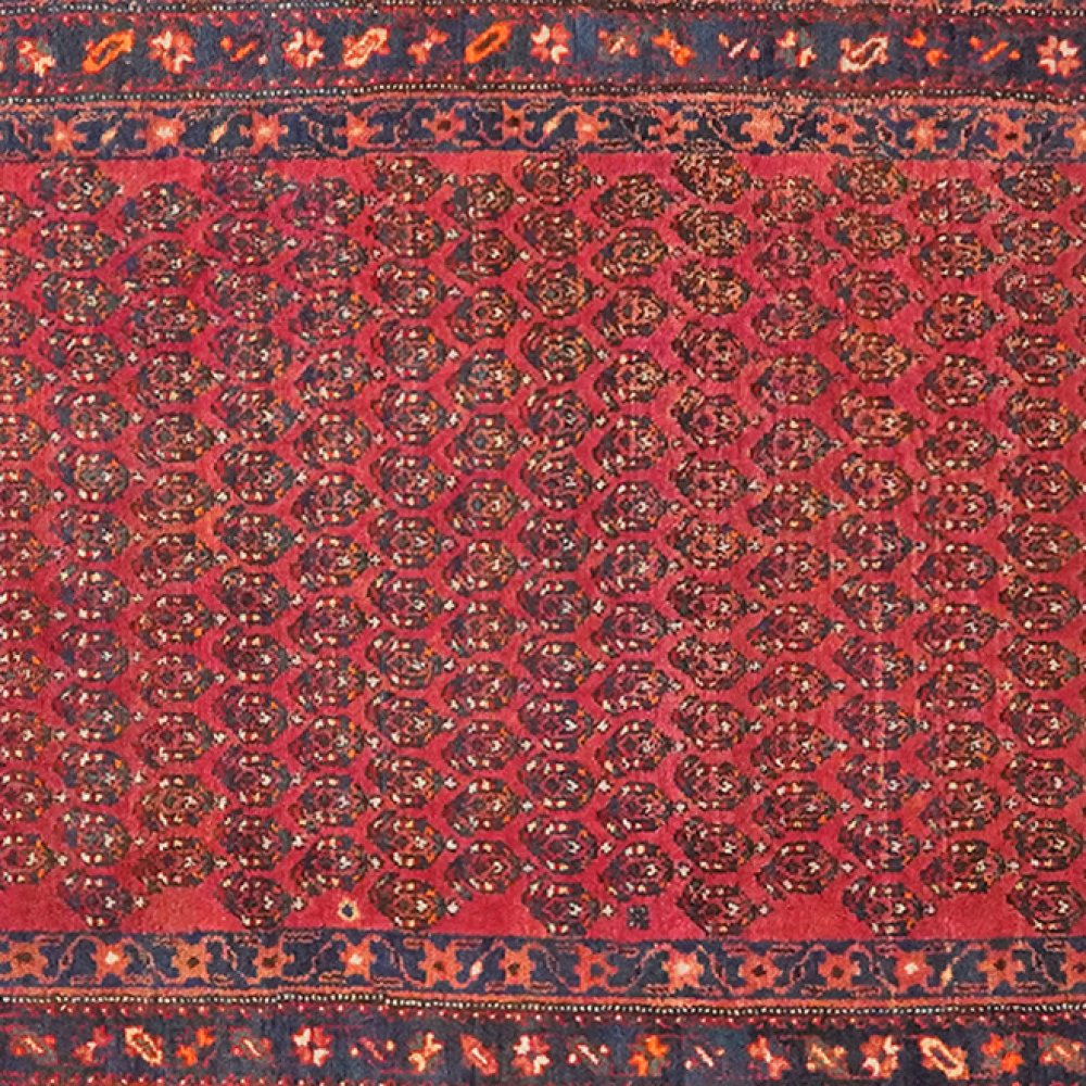 Malayer — Hand-knotted, 115x515 cm, Red, 100% Virgin Wool | View 4