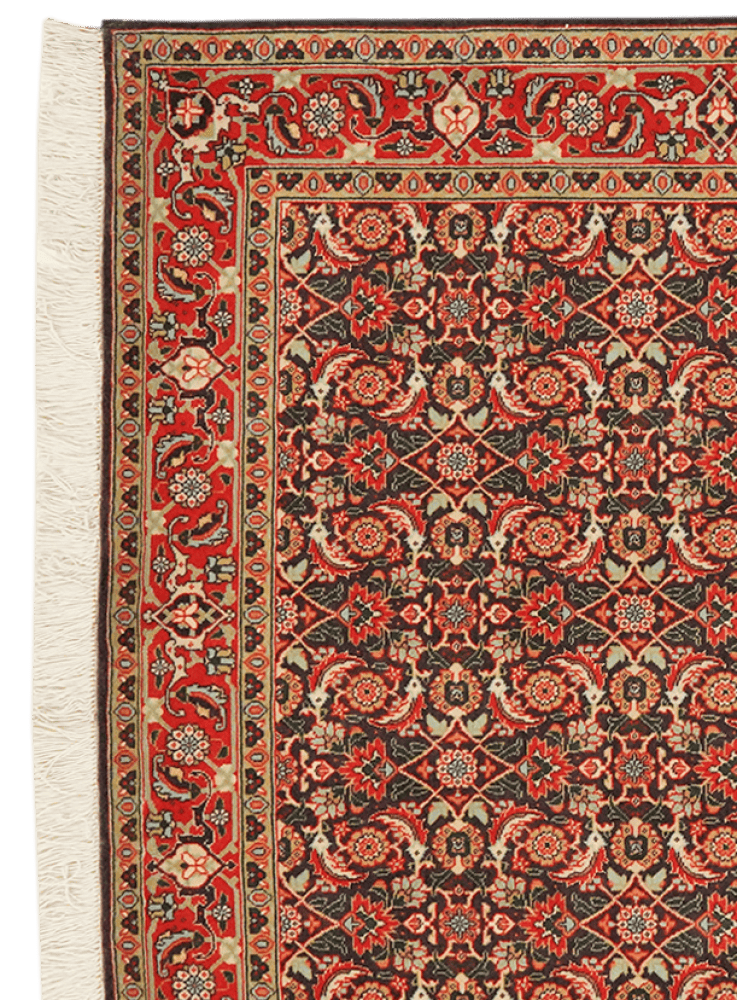 Tabriz 50 Raj — Hand-knotted, 100x153 cm, Blue, 95% Schurwolle, 5% Seide | View 3