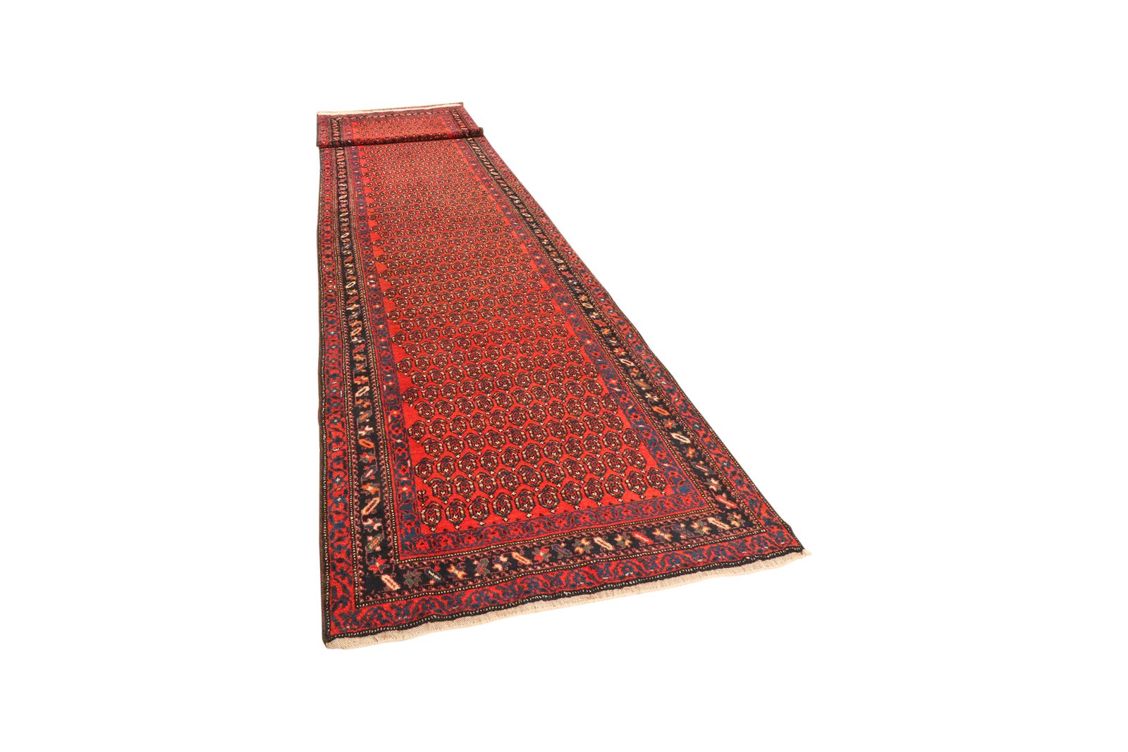 Malayer — Hand-knotted, 110x505 cm, Red, 100% Virgin Wool | View 5