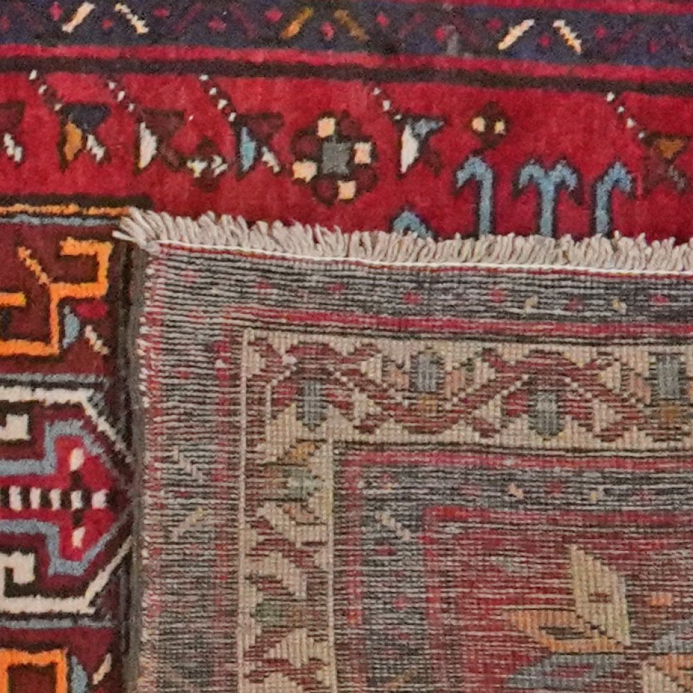 Lambaran — Hand-knotted, 97x390 cm, Red, 100% Virgin Wool | View 6
