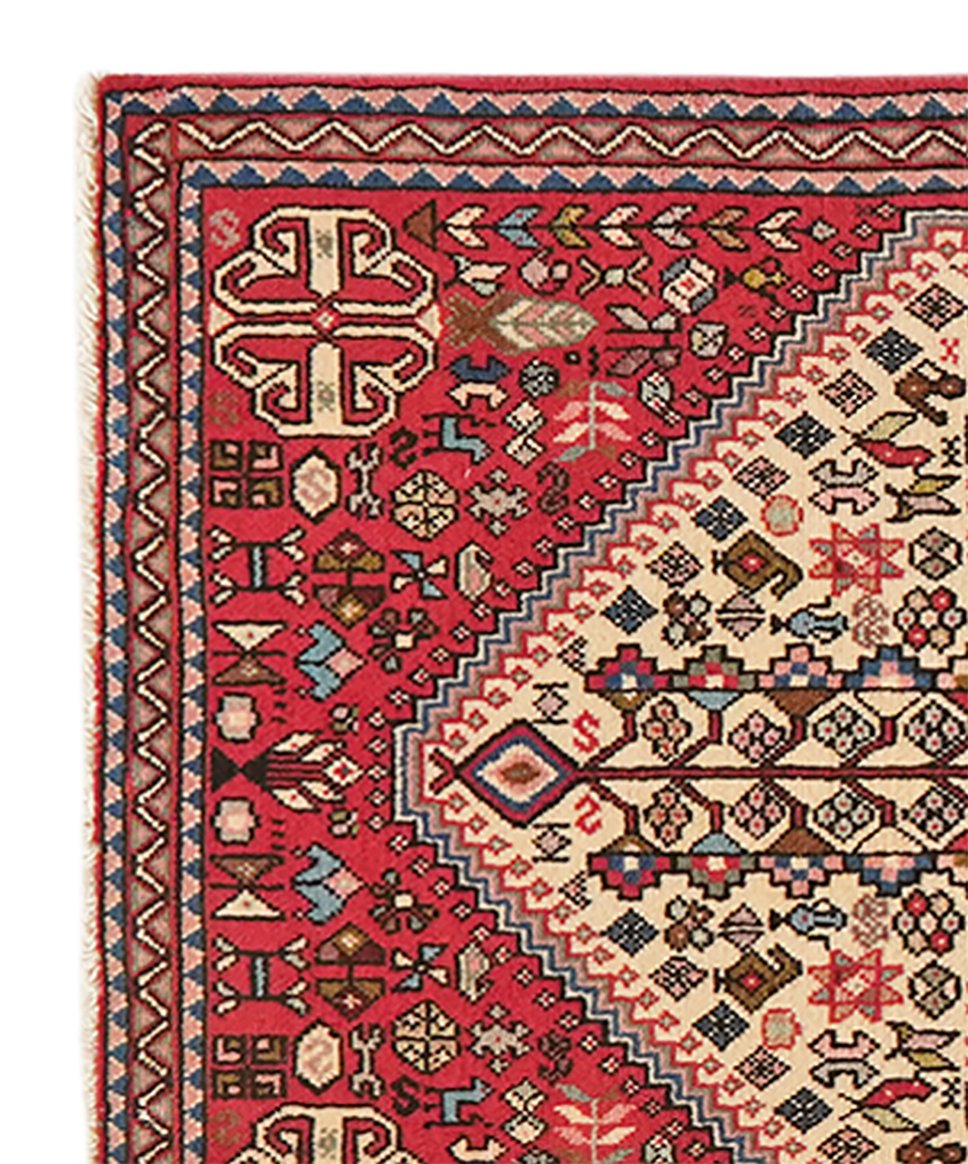 Abadeh — Hand-knotted, 68x151 cm, Beige, 100% Virgin Wool | View 3