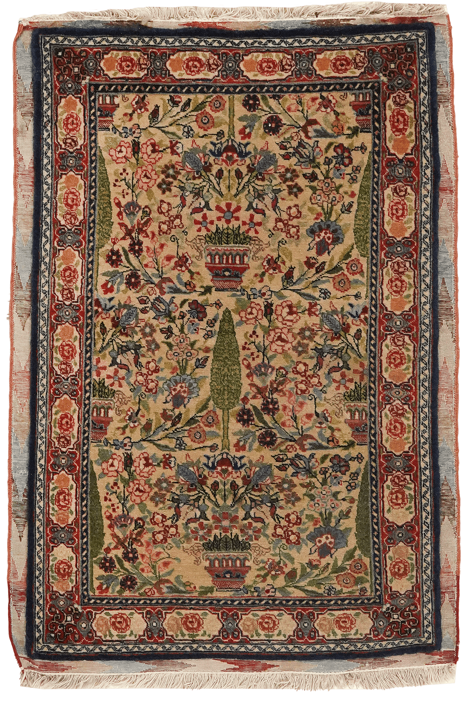 Tabriz Antique — Hand-knotted, 50x84 cm, Beige, 100% Virgin Wool | Main view