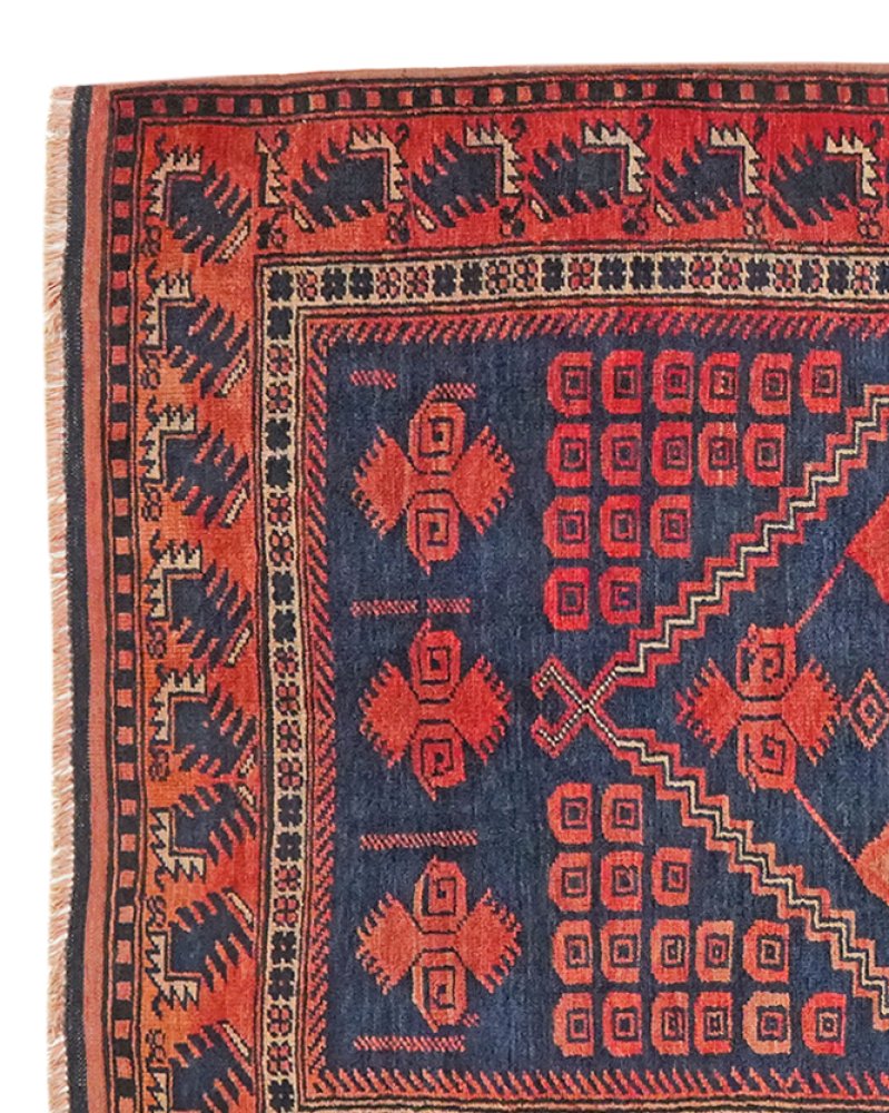Yagdjibedir — Hand-knotted, 102x168 cm, Blue, 100% Virgin Wool | View 3