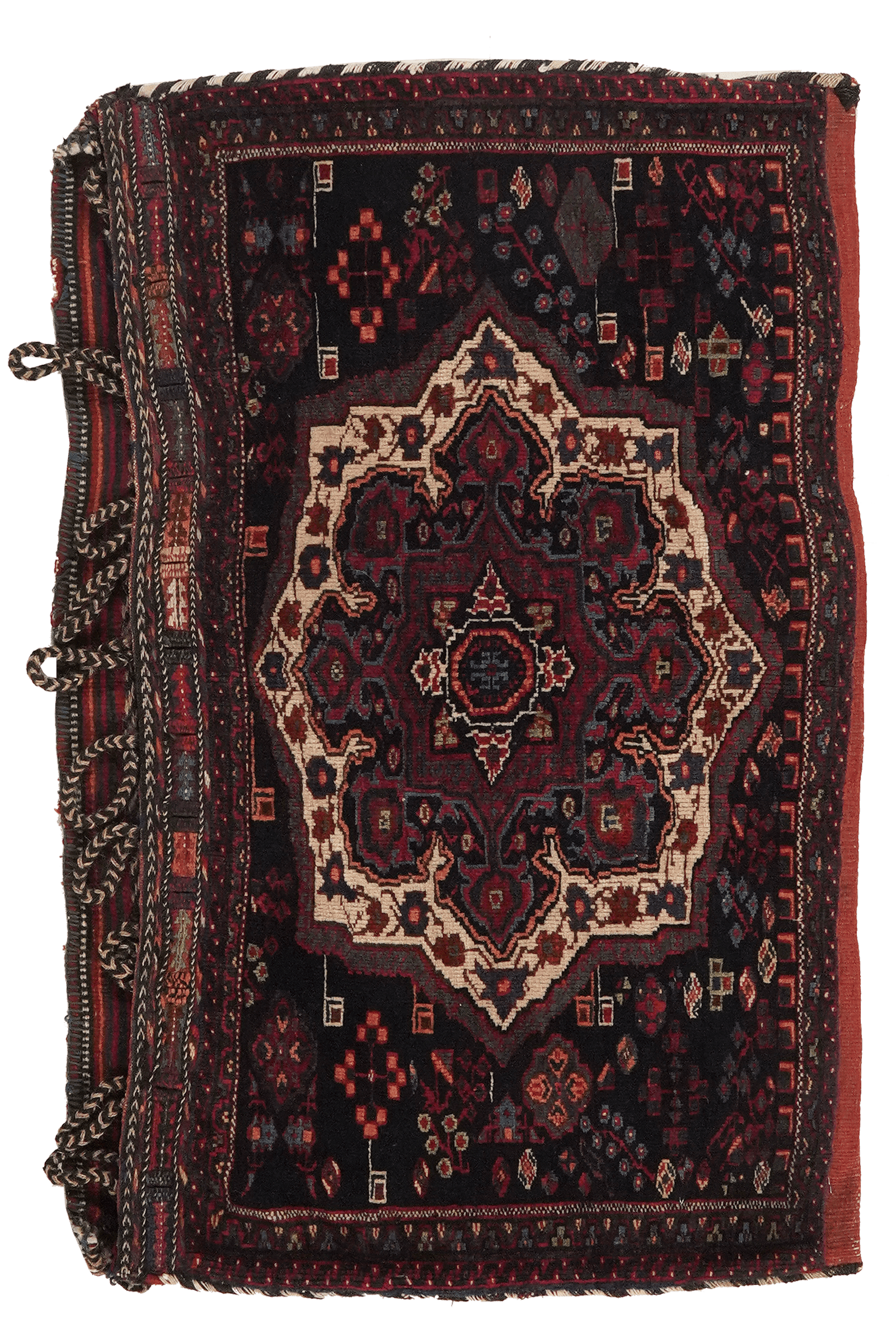 Afshar — Hand-knotted, 80x85 cm, Blue, 100% Virgin Wool | Main view