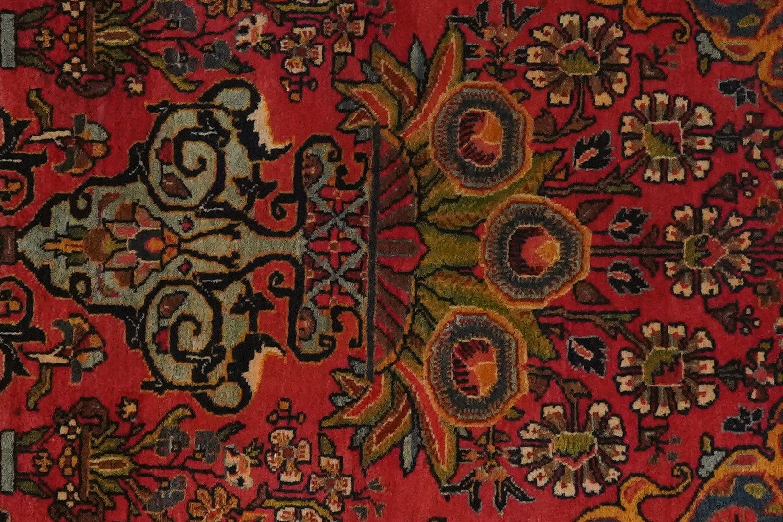 Bidjar — Hand-knotted, 64x81 cm, Red, 100% Virgin Wool | View 4
