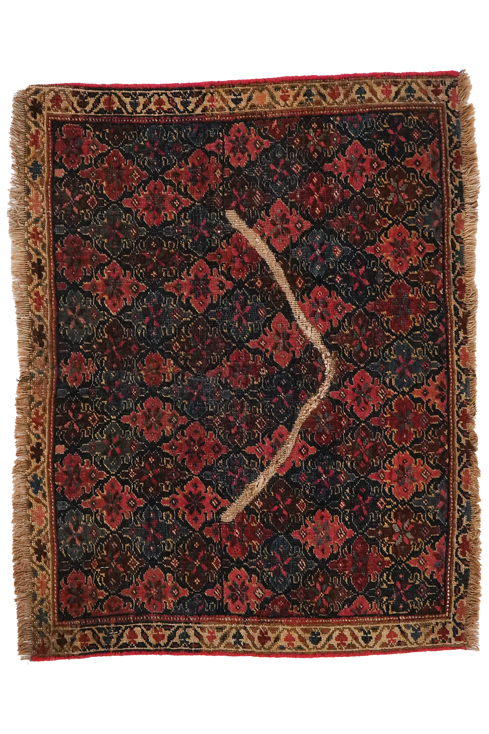 Bidjar — Handgefertigt, 80x60 cm, Beige, 100% Virgin Wool | Main view