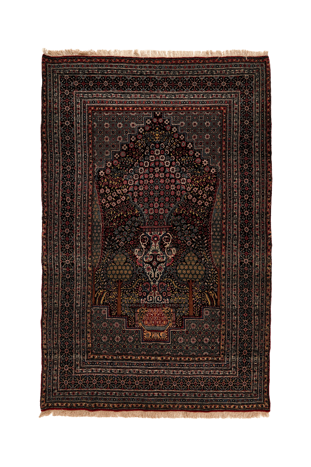 Teheran — Hand-knotted, 133x212 cm, Blue, 100% Virgin Wool | Main view
