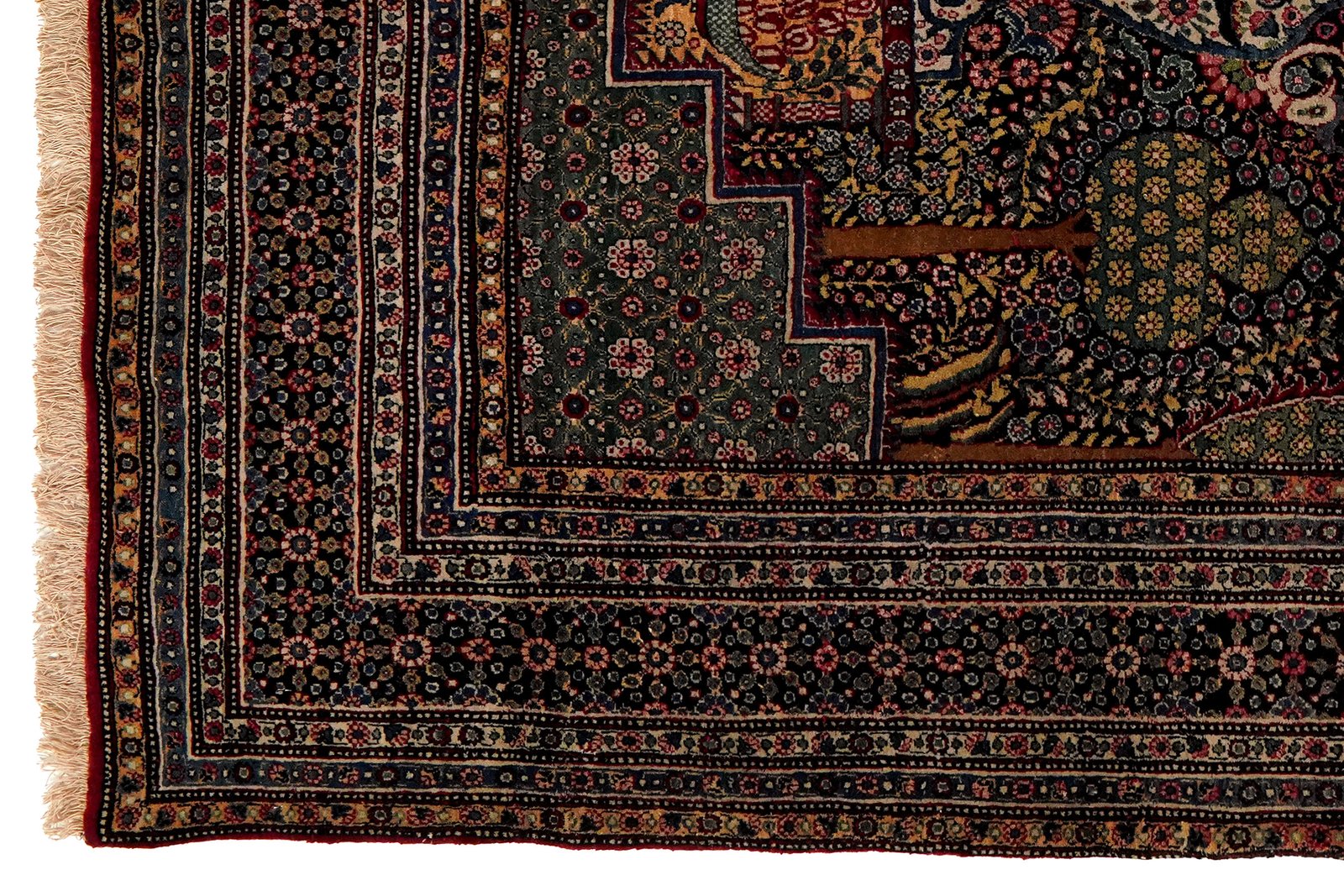 Teheran — Hand-knotted, 133x212 cm, Blue, 100% Virgin Wool | View 3