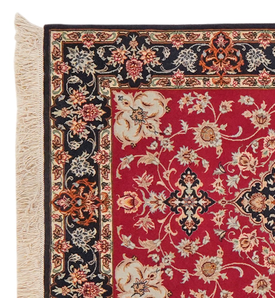 Isfahan — Hand-knotted, 80x220 cm, Red, 95% Schurwolle, 5% Seide | View 3