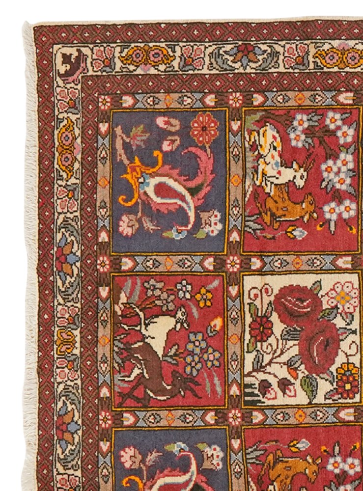 Bakhtiar — Hand-knotted, 101x135 cm, Multicolor, 100% Virgin Wool | View 3