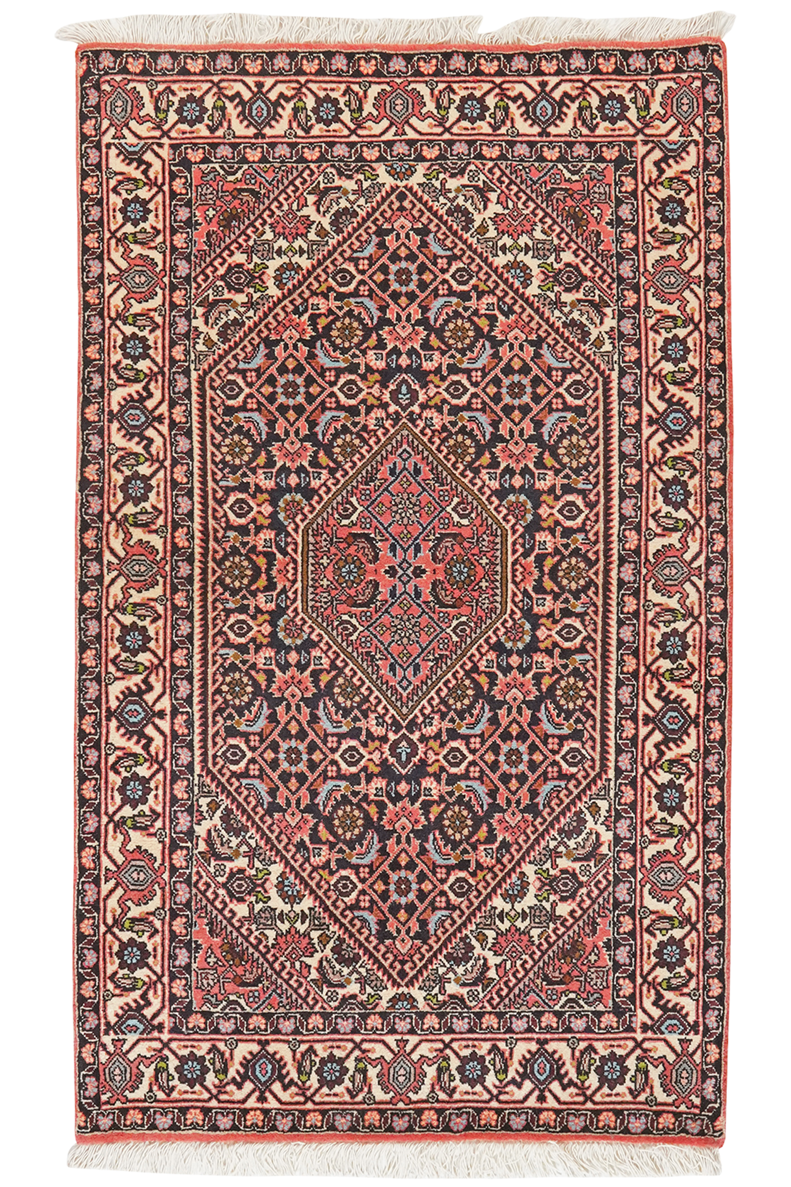 Bidjar Zandjan — Handgefertigt, 140x82 cm, Beige, 100% Virgin Wool | Main view