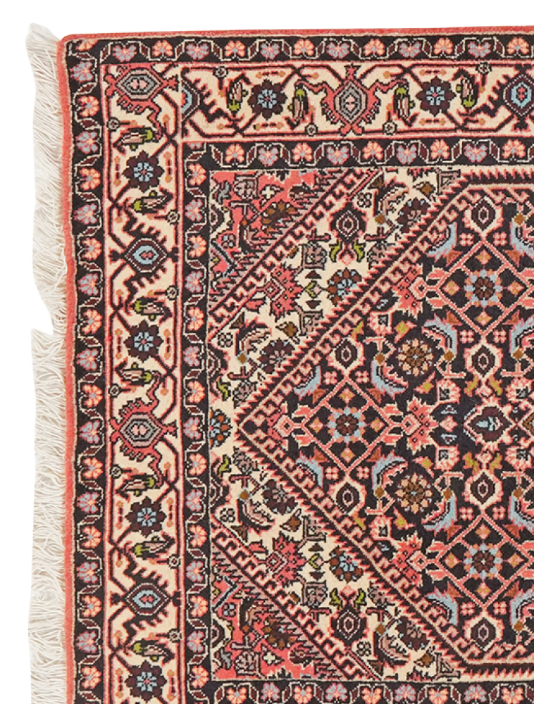 Bidjar Zandjan — Handgefertigt, 140x82 cm, Beige, 100% Virgin Wool | View 4