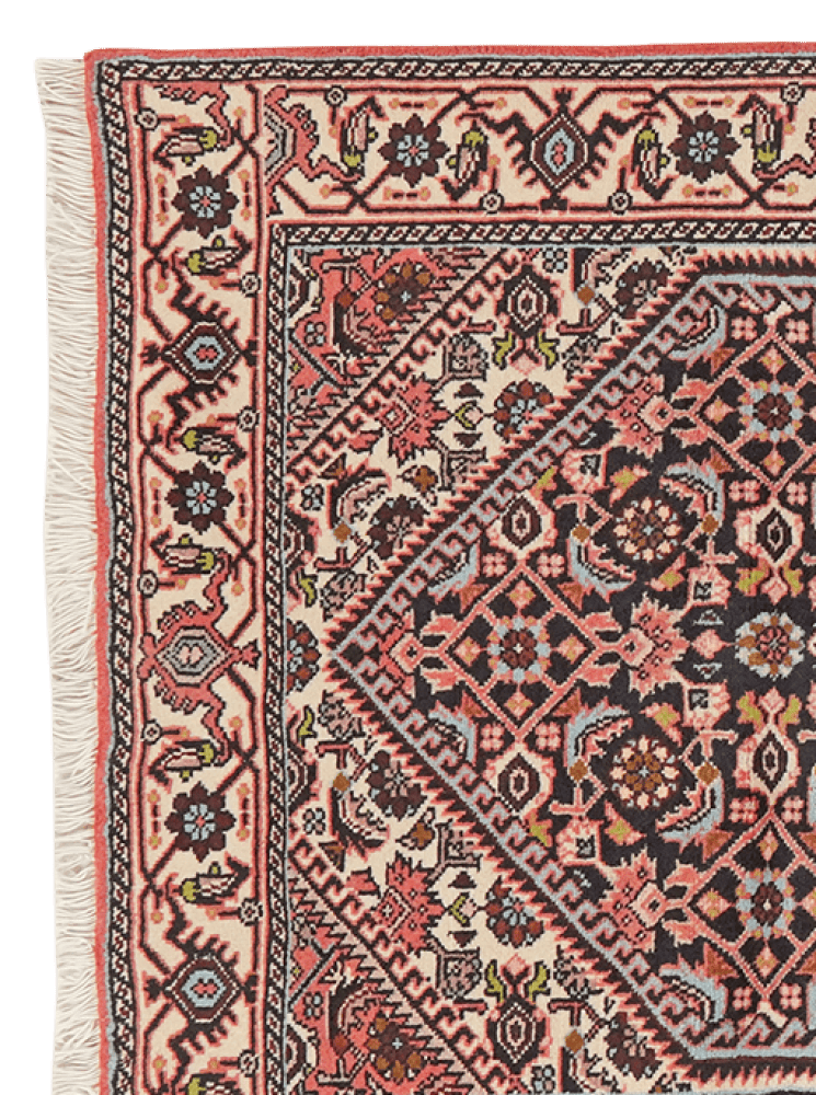 Bidjar Zandjan — Hand-knotted, 80x135 cm, Blue, 100% Virgin Wool | View 3