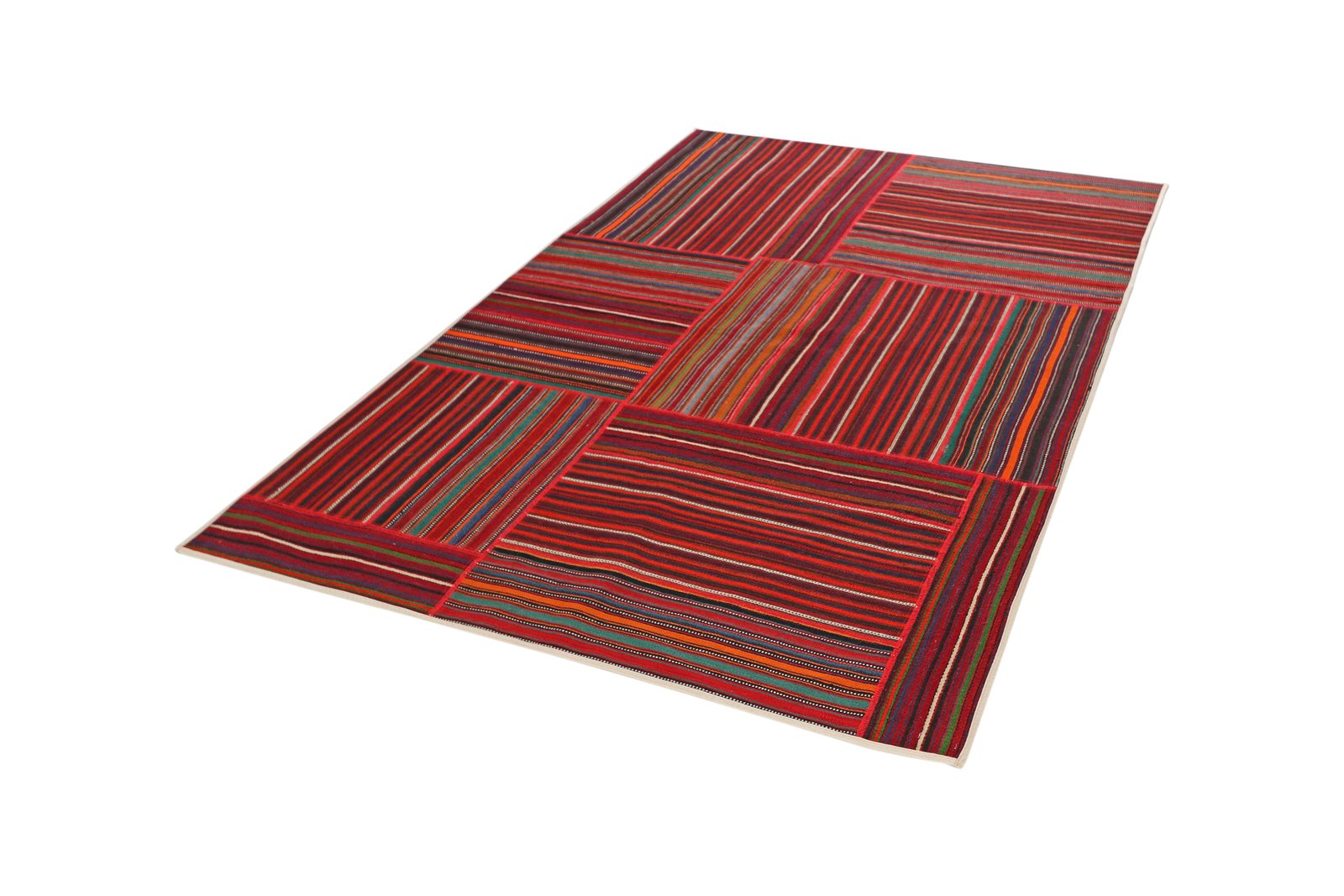 Kelim Tekkeh — Handmade, 143x214 cm, Multicolor, 100% Virgin Wool | View 5