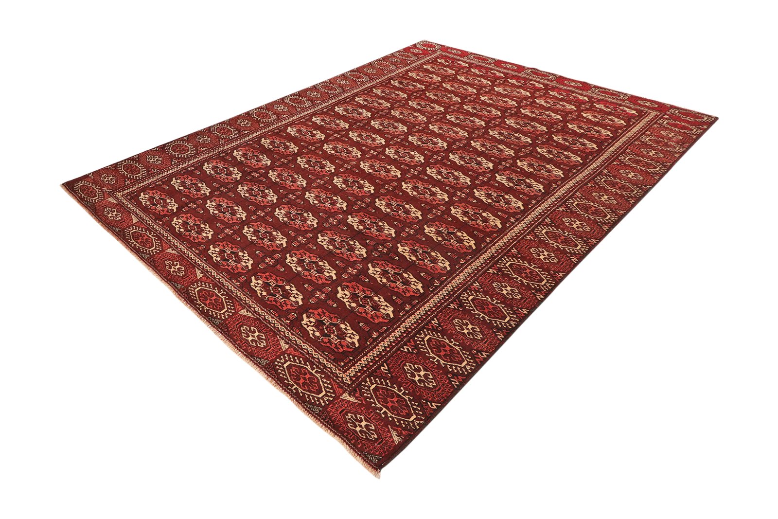 Turkman — Hand-knotted, 194x267 cm, Brown, 100% Virgin Wool | View 5