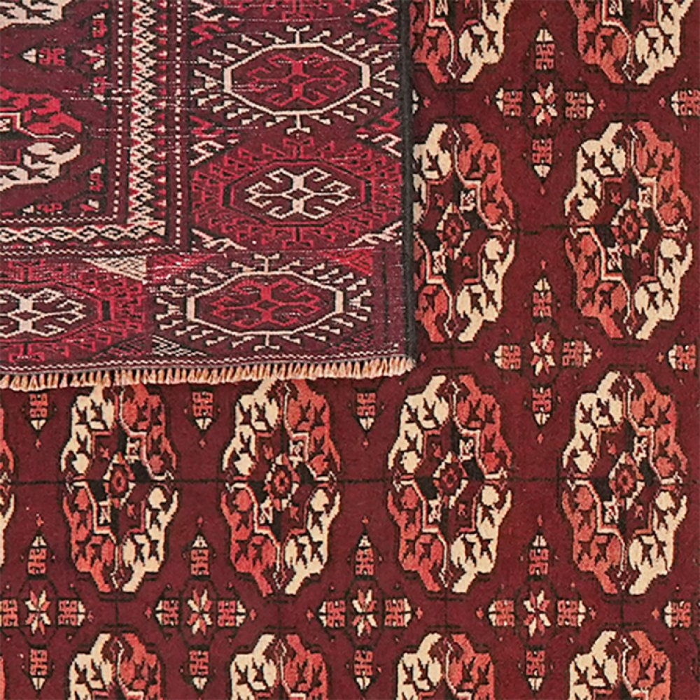 Turkman — Hand-knotted, 194x267 cm, Brown, 100% Virgin Wool | View 6