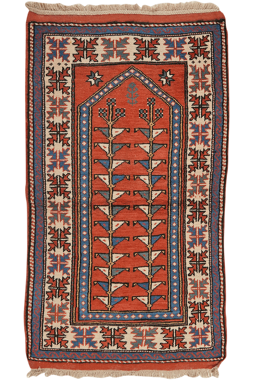 Kars — Hand-knotted, 83x138 cm, Red, 100% Virgin Wool | Main view