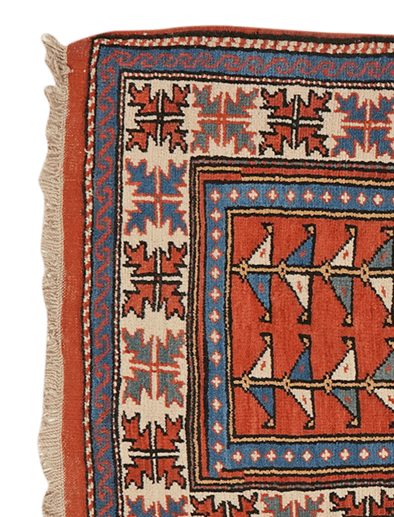 Kars — Hand-knotted, 83x138 cm, Red, 100% Virgin Wool | View 3