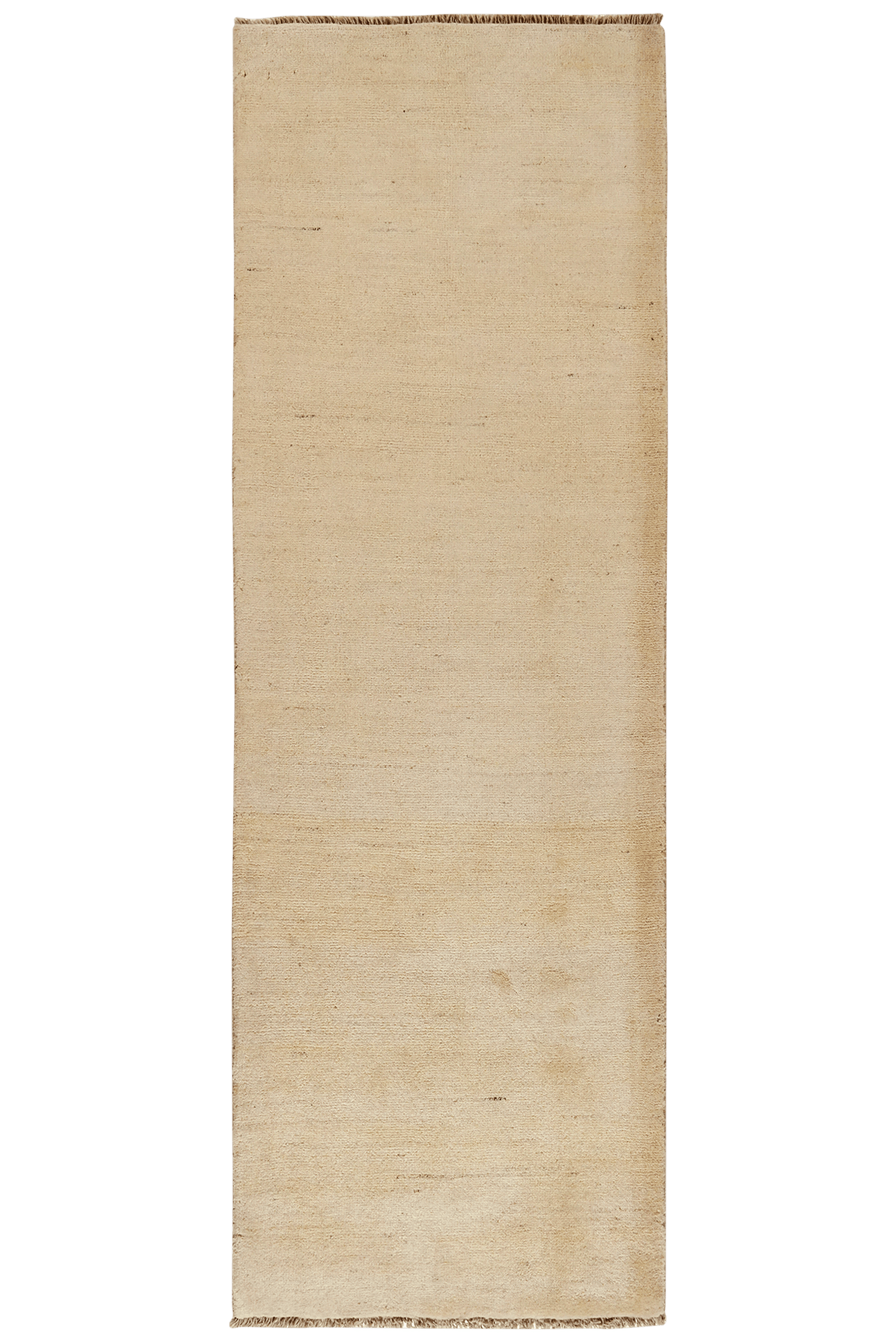 Gabbeh — Hand-knotted, 87x262 cm, Beige, 100% Virgin Wool | Main view