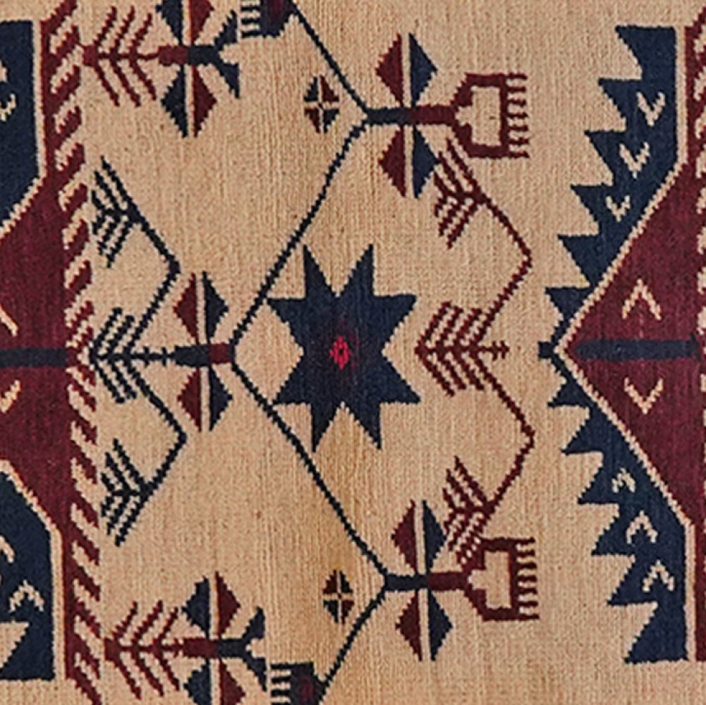 Yagdjibedir — Hand-knotted, 74x125 cm, Beige, 100% Virgin Wool | View 4