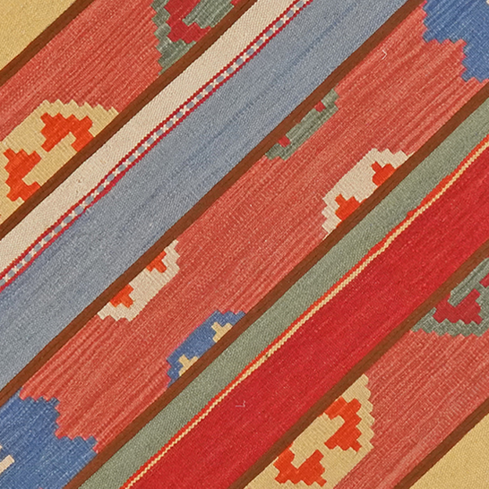 Kelim Tekkeh — Handgefertigt, 120x120 cm, Bunt, 100% Virgin Wool | View 5