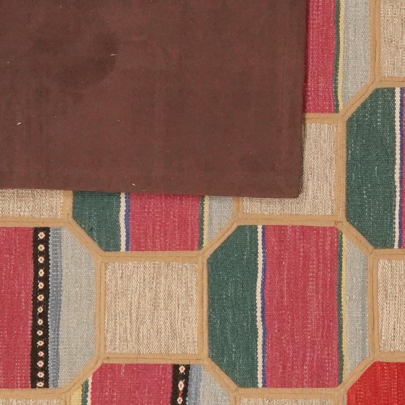 Kelim Tekkeh — Handmade, 160x237 cm, Beige, 100% Virgin Wool | View 6