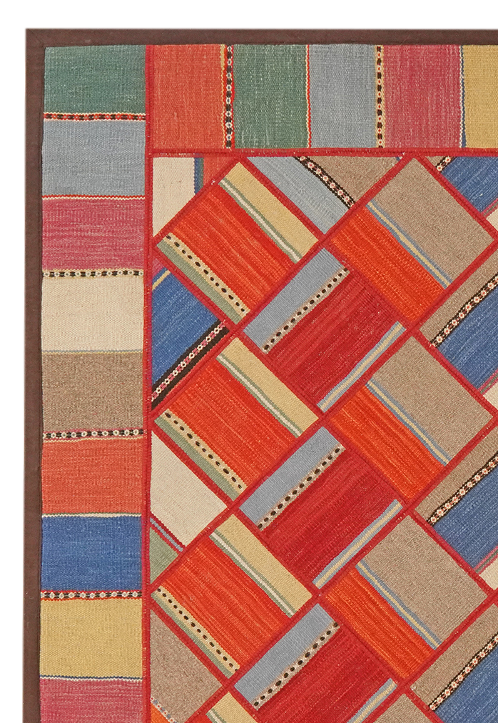 Kelim Tekkeh — Handgefertigt, 180x154 cm, Bunt, 100% Virgin Wool | View 4