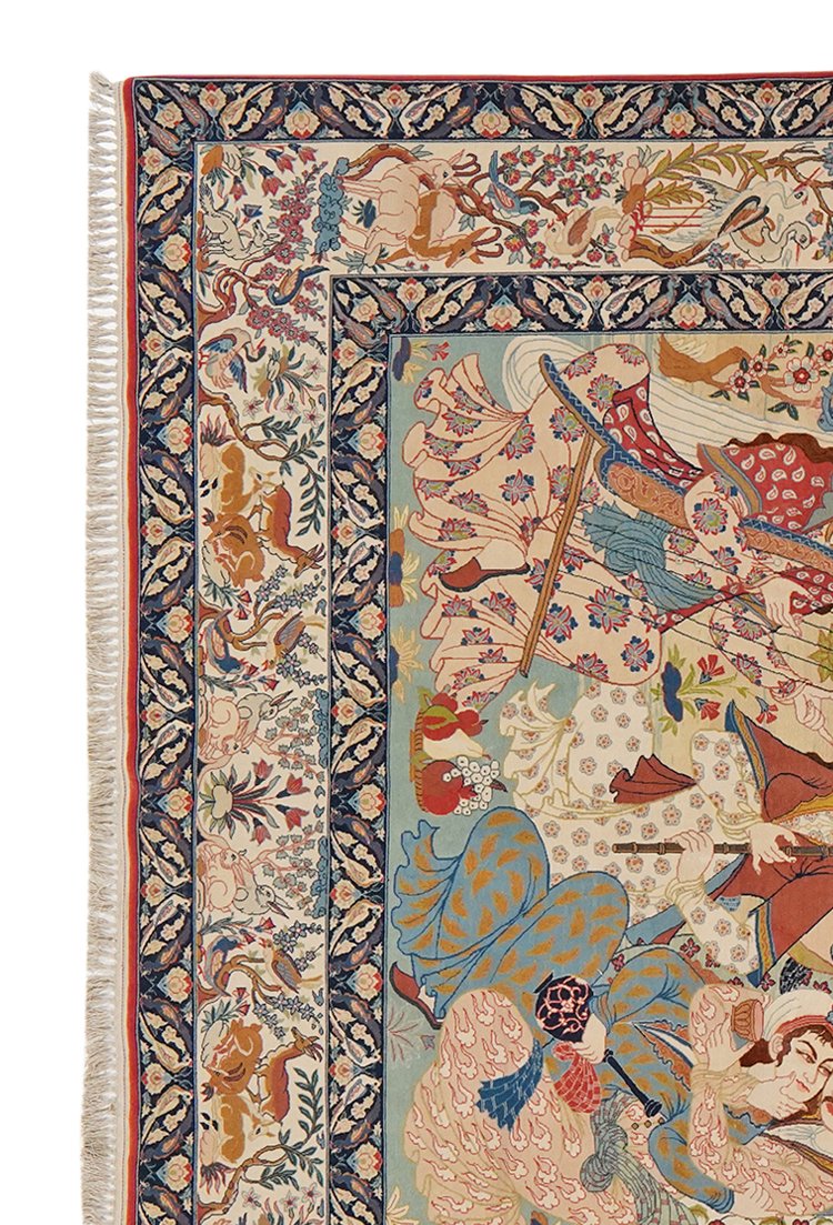 Isfahan — Hand-knotted, 194x290 cm, Multicolor, 100% Virgin Wool | View 3