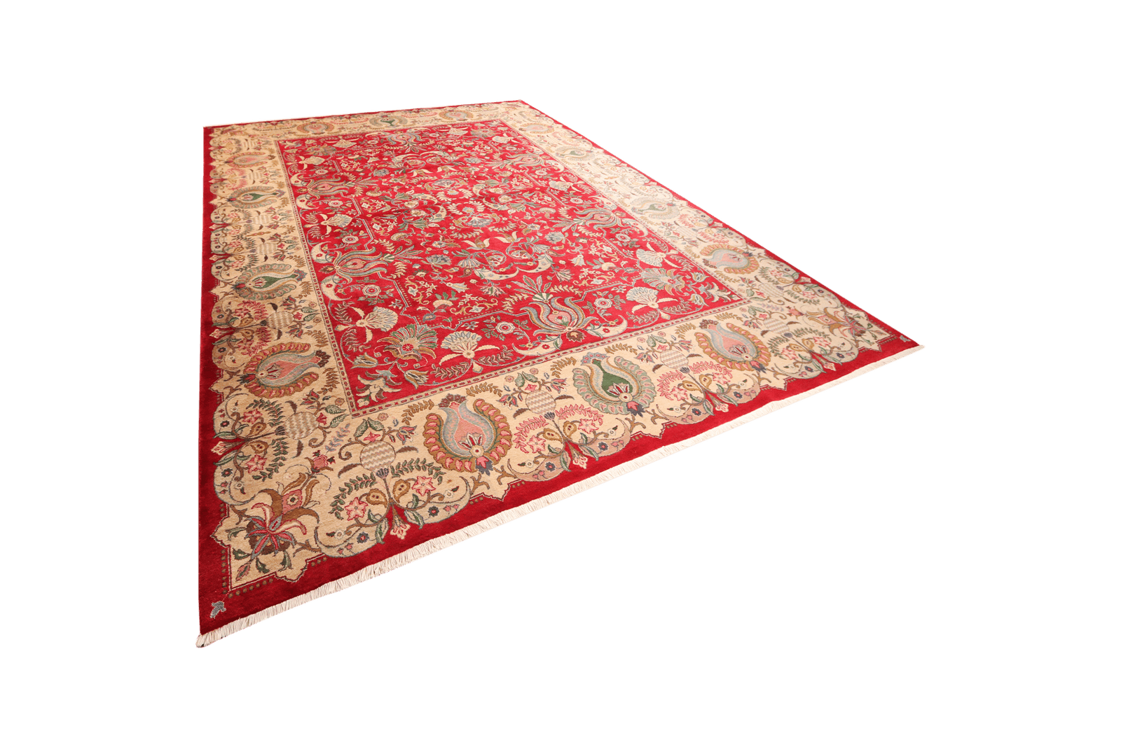 Tabriz Old — Hand-knotted, 295x393 cm, Red, 100% Virgin Wool | View 5