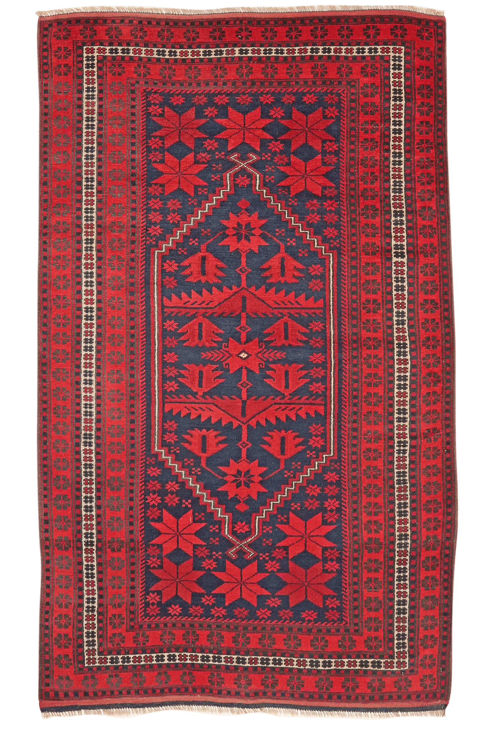 Yagdjibedir — Hand-knotted, 109x184 cm, Blue, 100% Virgin Wool | Main view