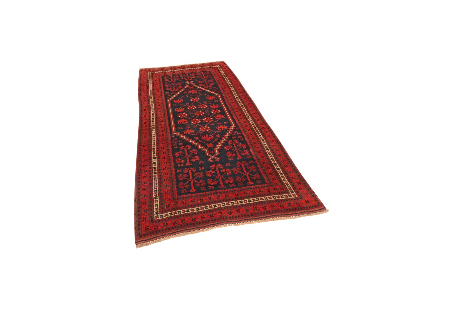 Yagdjibedir — Hand-knotted, 105x192 cm, Blue, 100% Virgin Wool | View 5