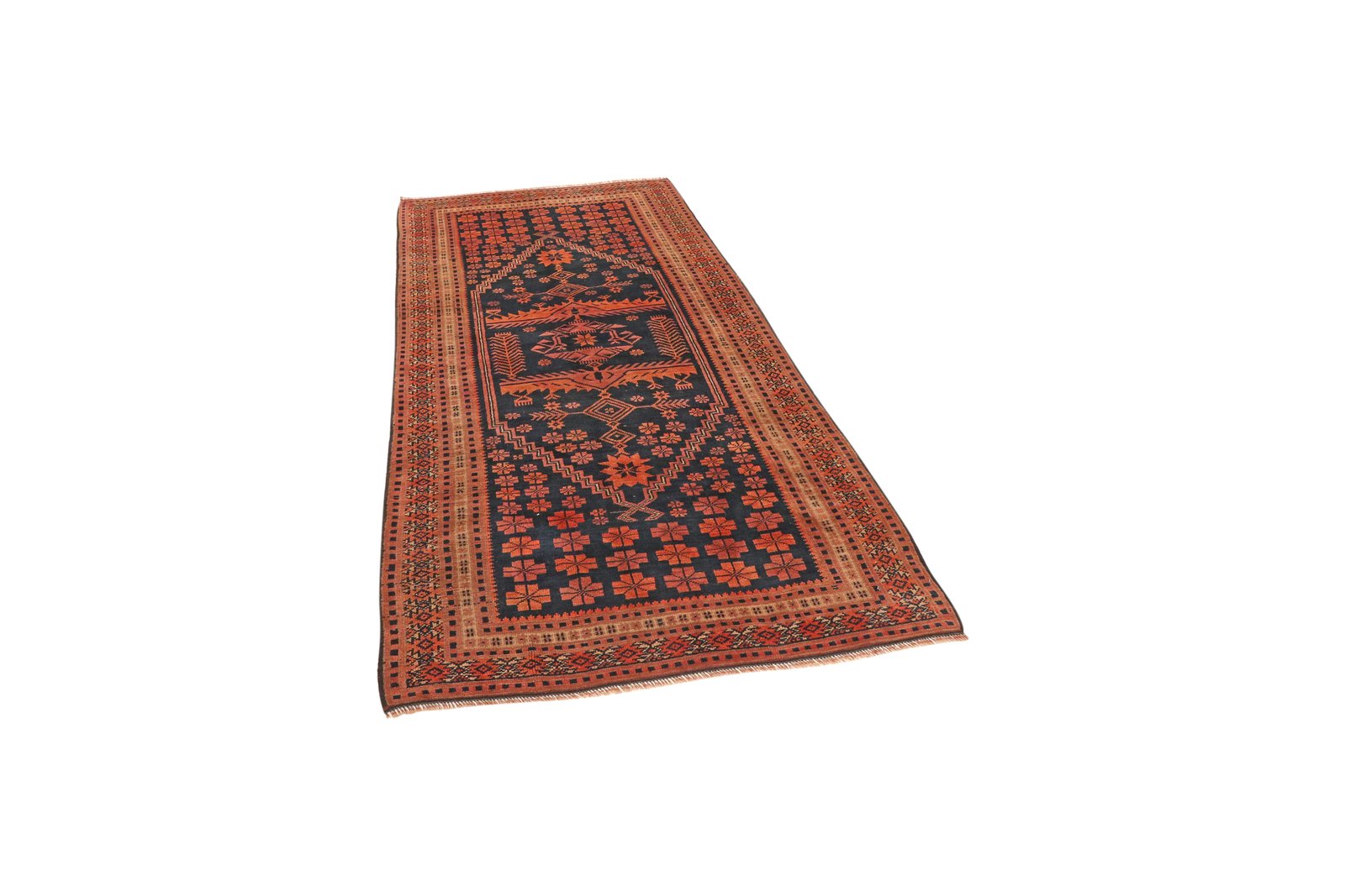 Yagdjibedir — Hand-knotted, 100x185 cm, Blue, 100% Virgin Wool | View 5
