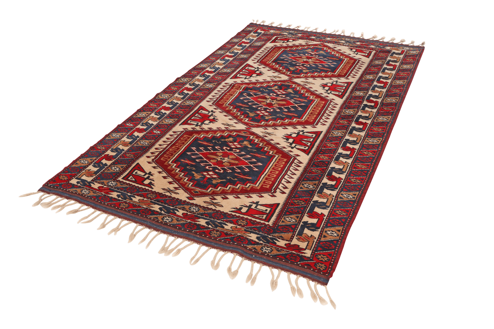 Yagdjibedir — Hand-knotted, 128x216 cm, Beige, 100% Virgin Wool | View 5