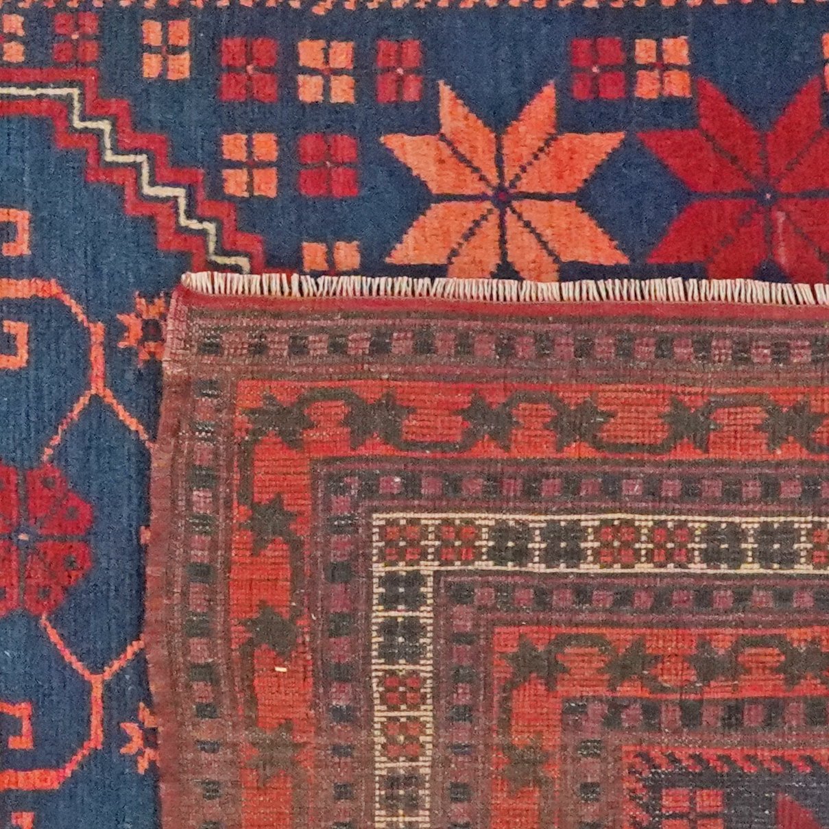 Yagdjibedir — Hand-knotted, 105x182 cm, Blue, 100% Virgin Wool | View 6