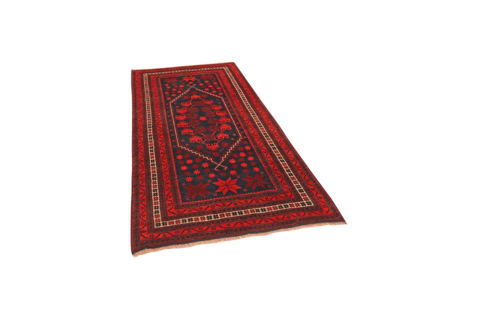 Yagdjibedir — Hand-knotted, 100x175 cm, Blue, 100% Virgin Wool | View 5