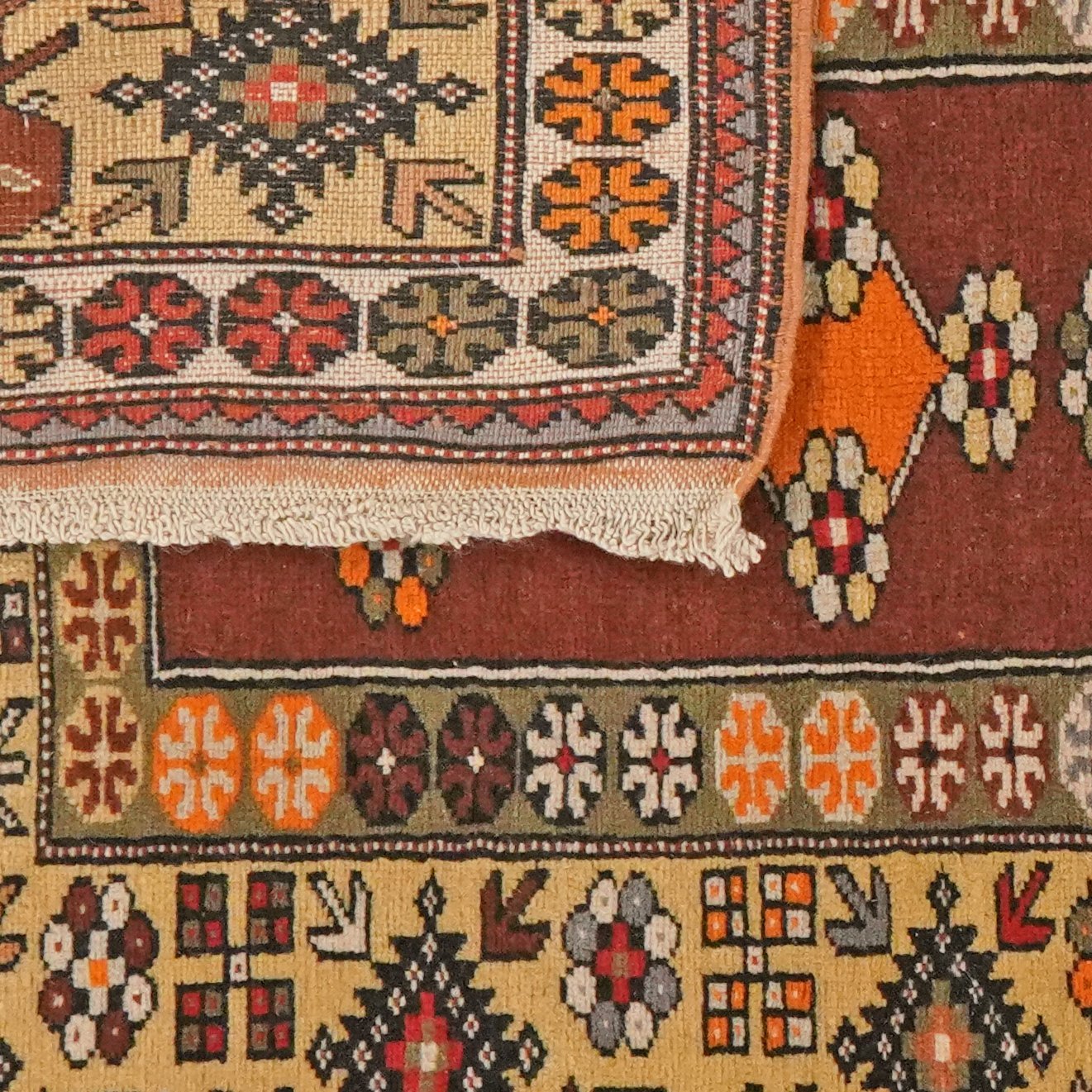 Milas — Hand-knotted, 110x177 cm, Brown, 100% Virgin Wool | View 6
