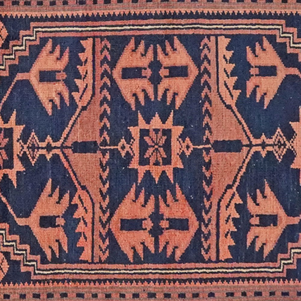 Yagdjibedir — Hand-knotted, 104x172 cm, Blue, 100% Virgin Wool | View 4
